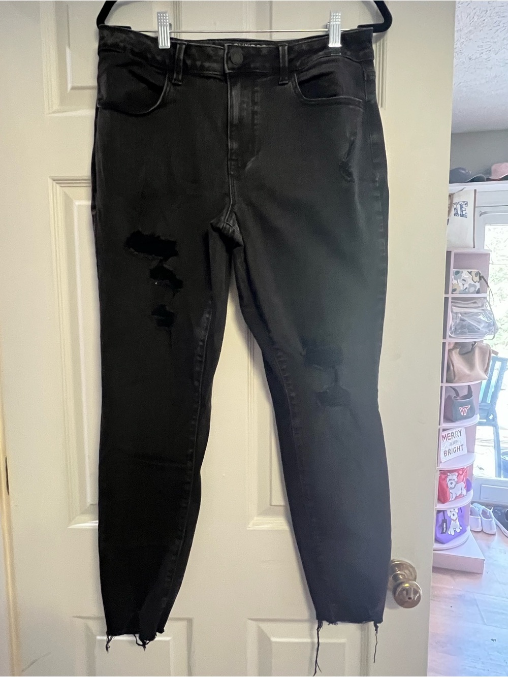 Maurices Black Distressed Jeans